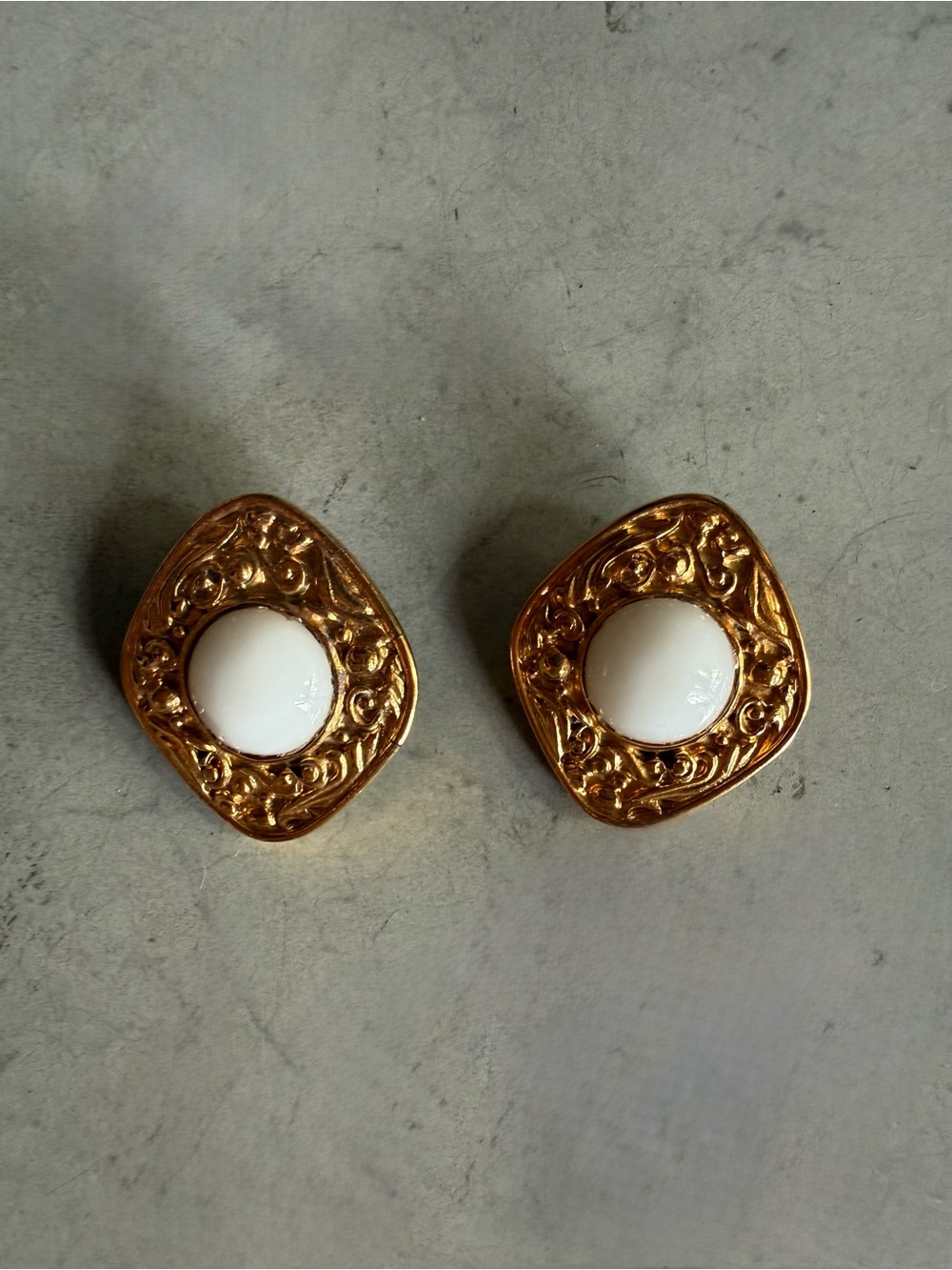 Vintage CHANEL Gold Filigree Earrings